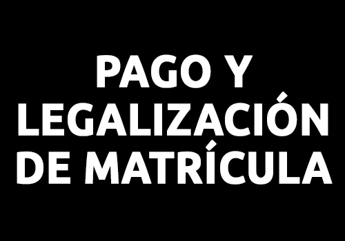 Pago /  Legalización de Matrícula